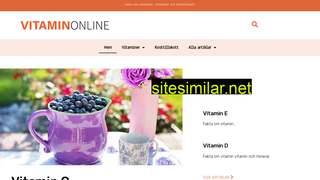 vitaminonline.se alternative sites