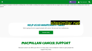 macmillan.org.uk alternative sites