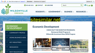 www.ci.wilsonville.or.us alternative sites