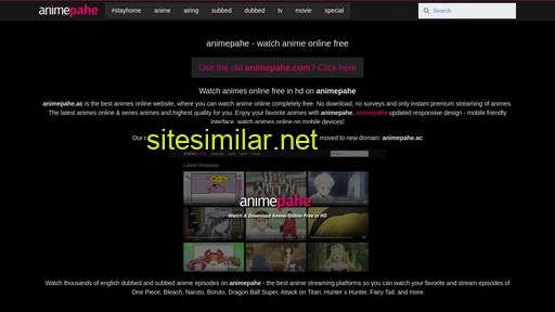 animepahe.ac alternative sites