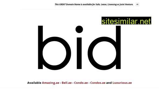 bid.ae alternative sites
