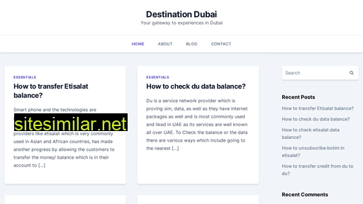 destinationdubai.ae alternative sites