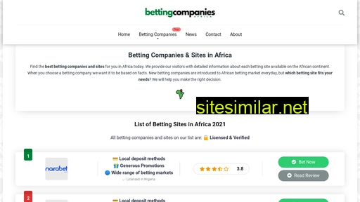 bettingcompanies.africa alternative sites