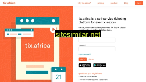 tix.africa alternative sites