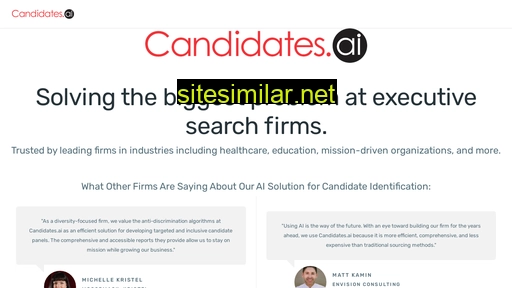 Candidates similar sites