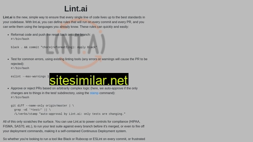 lint.ai alternative sites