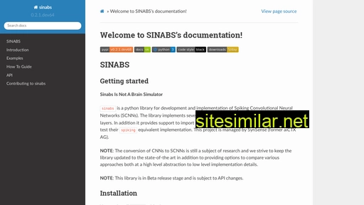 Sinabs similar sites