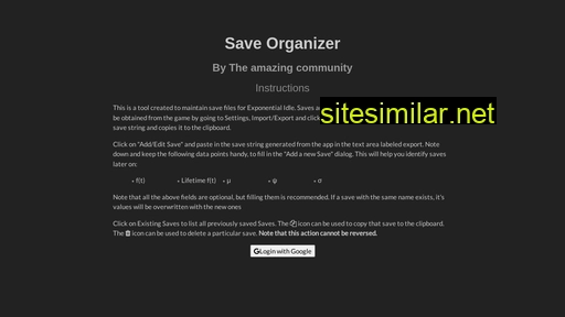 ex-save-organizer.web.app alternative sites
