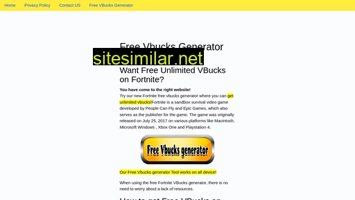 freevbucks.web.app alternative sites