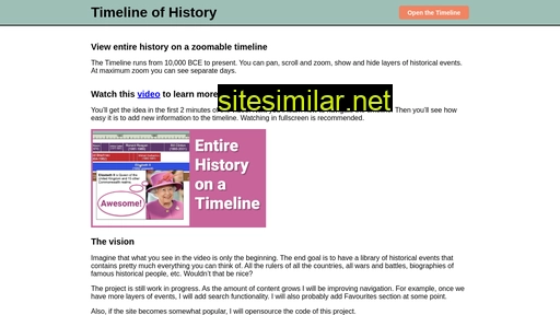 Historytimeline similar sites