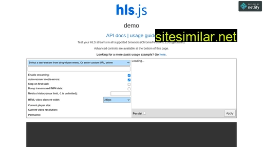 Hls-js similar sites
