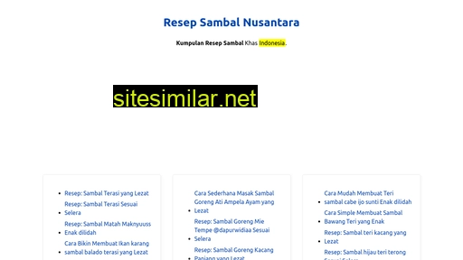 resep-sambal.netlify.app alternative sites