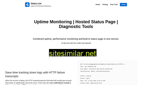 Statuslist similar sites