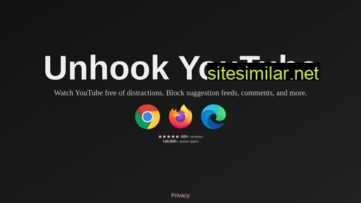 unhook.app alternative sites