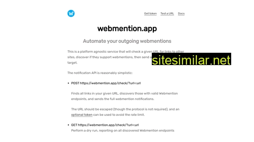 webmention.app alternative sites