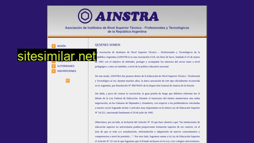 ainstra.org.ar alternative sites