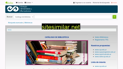 bibliotecacup.edu.ar alternative sites