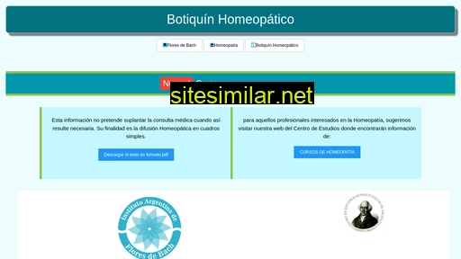 botiquinhomeopatico.com.ar alternative sites