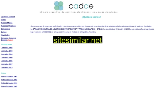 cadae.org.ar alternative sites