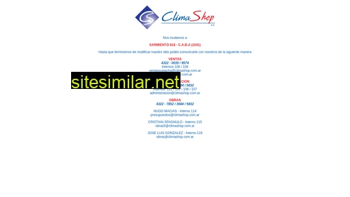 climashop.com.ar alternative sites