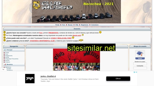 clubmusso.com.ar alternative sites