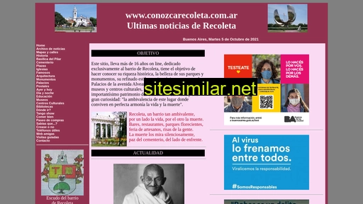 conozcarecoleta.com.ar alternative sites