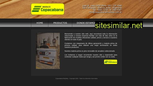 copacabanamuebles.com.ar alternative sites