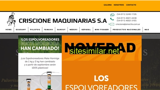 criscionemaquinaria.com.ar alternative sites