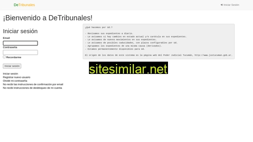 detribunales.com.ar alternative sites