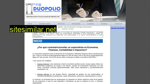 Duopolio similar sites