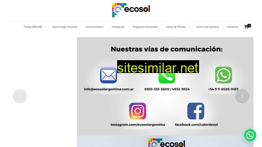 ecosol.com.ar alternative sites