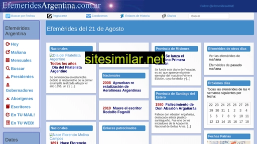 efemeridesargentina.com.ar alternative sites