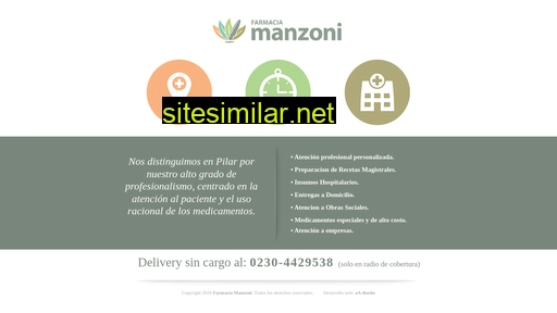 farmaciamanzoni.com.ar alternative sites
