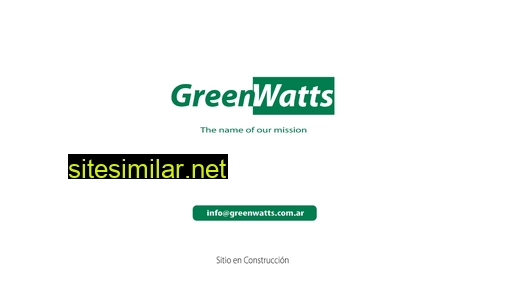 greenwatts.com.ar alternative sites