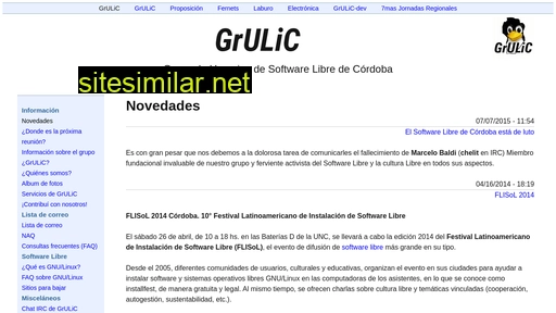 grulic.org.ar alternative sites