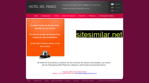 hoteldelprado-ba.com.ar alternative sites