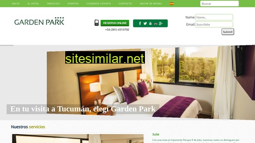 hotelgardenpark.com.ar alternative sites