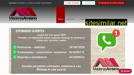 maderasamiano.com.ar alternative sites