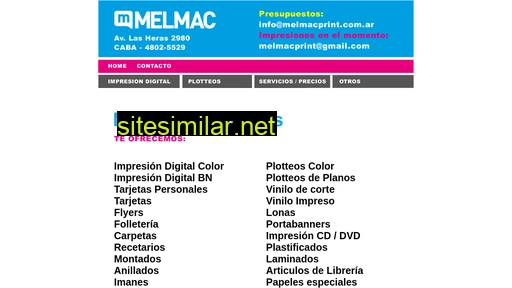 melmacprint.com.ar alternative sites