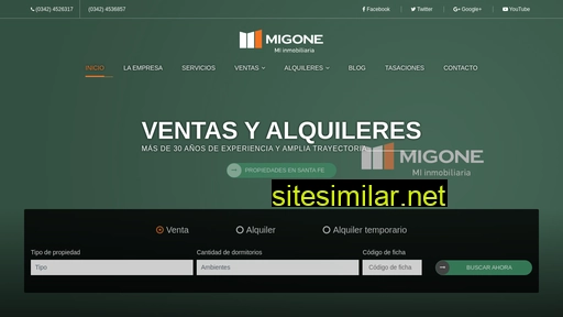 migoneinmobiliaria.com.ar alternative sites