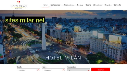milanhotel.com.ar alternative sites