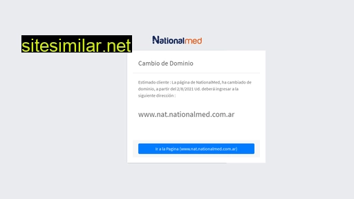 nationalmed.com.ar alternative sites