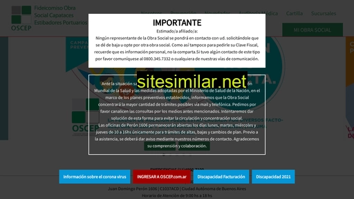 oscep.com.ar alternative sites