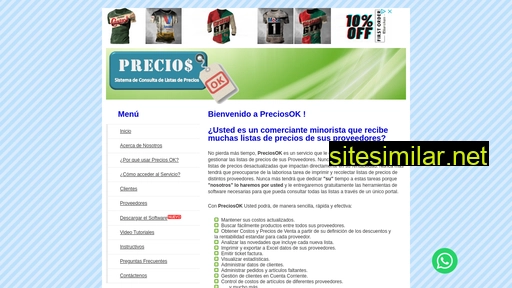 preciosok.com.ar alternative sites