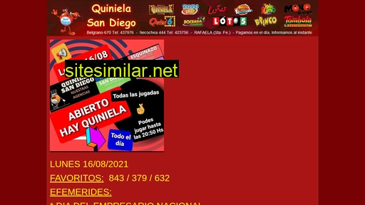 quinielasandiego.com.ar alternative sites