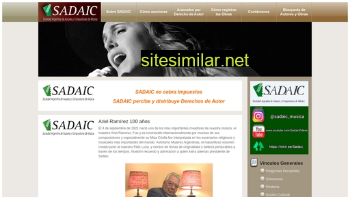 sadaic.org.ar alternative sites