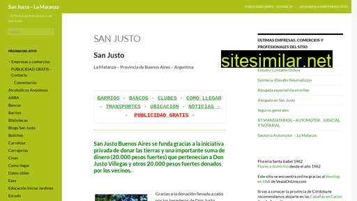 sanjustolamatanza.com.ar alternative sites