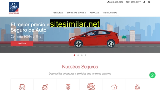 seguros.lacaja.com.ar alternative sites