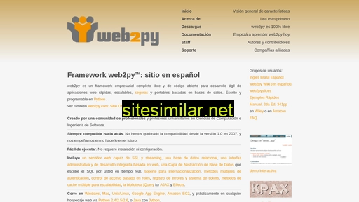 Web2py similar sites