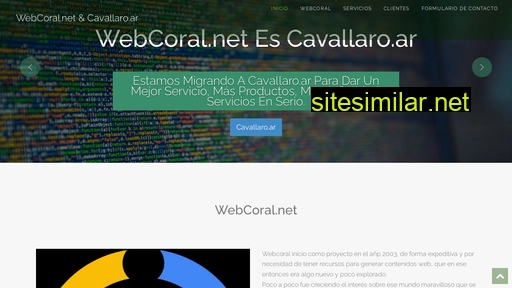 webcoral.com.ar alternative sites